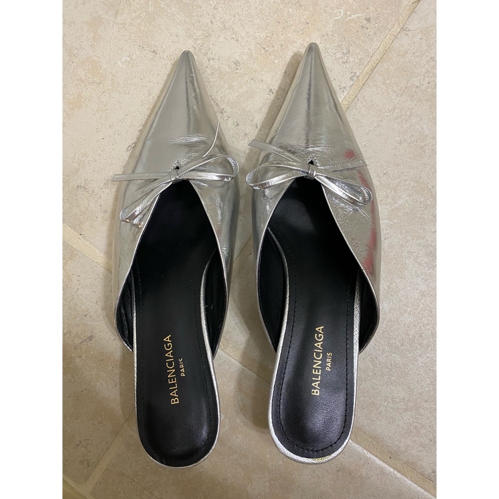 balenciaga knife mules heels